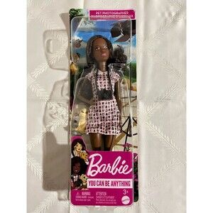 Mattel Barbie You Can Be Anything Doll Pet Photographer New